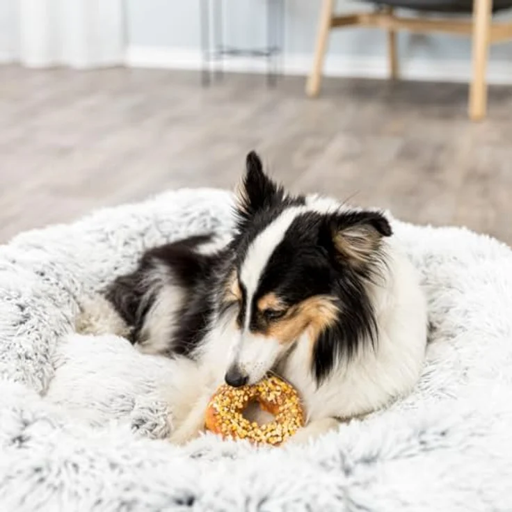 Trixie Hundebett Harvey Langhaar Plüsch ø50cm – Bild 6
