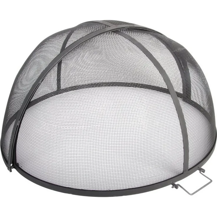 Esschert Design Feuerschale Esschert Funken Schutz faltbar 60 cm Feuer Schale Gitter Haube Schale Gitter, (Funkenschutz)