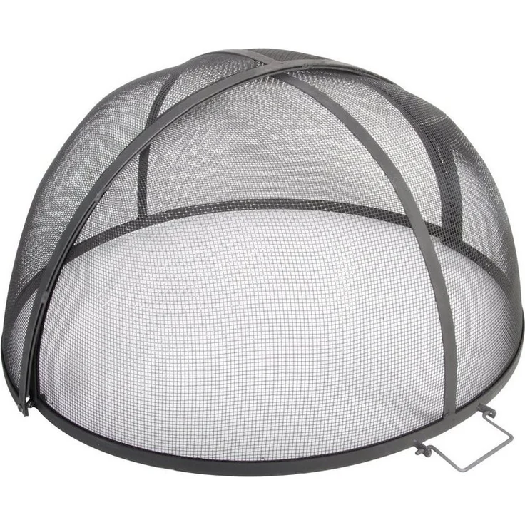 Esschert Design Feuerschale Esschert Funken Schutz faltbar 60 cm Feuer Schale Gitter Haube Schale Gitter, (Funkenschutz)