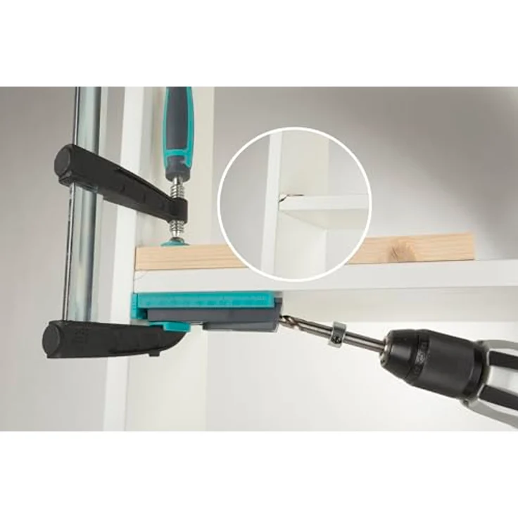 Wolfcraft 2933000 HSS Stufenbohrer, 2-teilig, Gesamtlänge 180mm, mit Tiefenstopp für verdeckte Holzverschraubungen – Bild 4