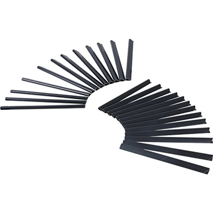 Sichtschutzstreifen 450g-m² PVC Doppelstabmattenzaun, Anthrazit – Bild 8