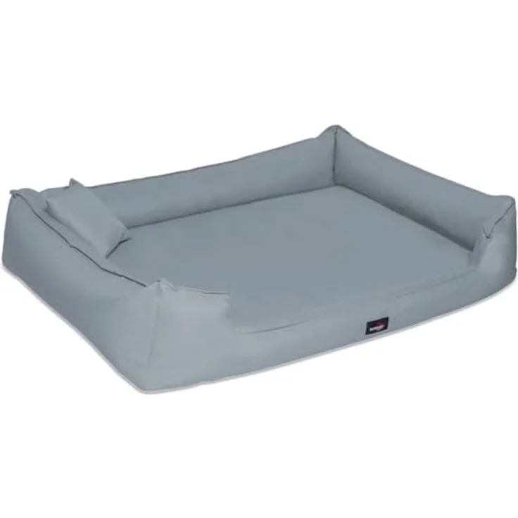 tierlando Orthopädisches Hundebett Goofy inkl. Matratzenschoner für große Hunde Polyester Waschbar Hundesofa XL XXL XXXL L+ 110cm Grau – Bild 5