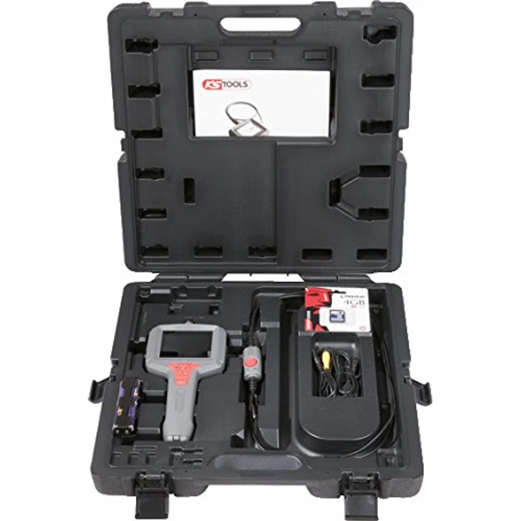 KS Tools 550.7049 ULTIMATEvision MASTER Videoskop-Satz, 6-tlg., flexibel 1m, Ø4,9mm, mit drei dimmbaren Mini-LED-Lampen – Bild 4