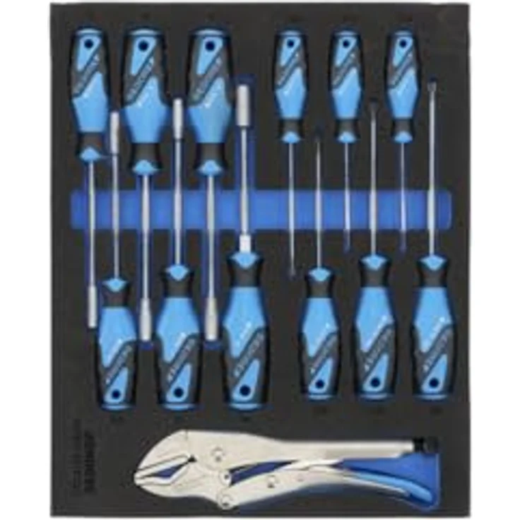 Gedore TS-308 2956535, 308-teiliges Werkzeugset mit 2-farbigen Schaumstoffeinlagen und umfassendem Werkzeugsortiment – Bild 8