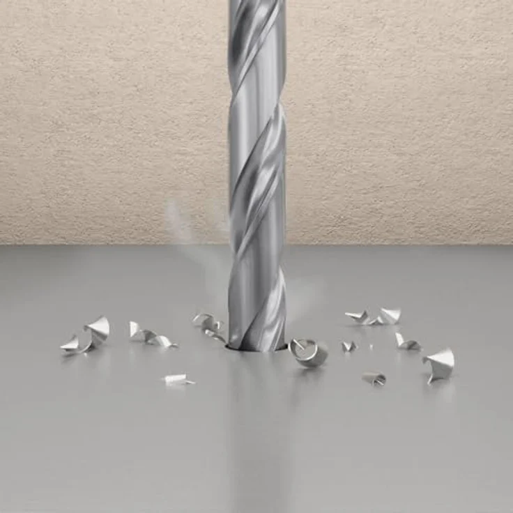 Fischer 536538 HSS Spiralbohrer 6.5mm, präzisionsgeschliffen mit 135° Kreuzanschliff, Gesamtlänge 101mm, DIN 338 – Bild 3