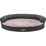 TRIXIE orthopädisches Hundesofa "Vital Sofa Bendson, oval, 75 × 60 cm, dunkelgrau/hellgrau"- 38271