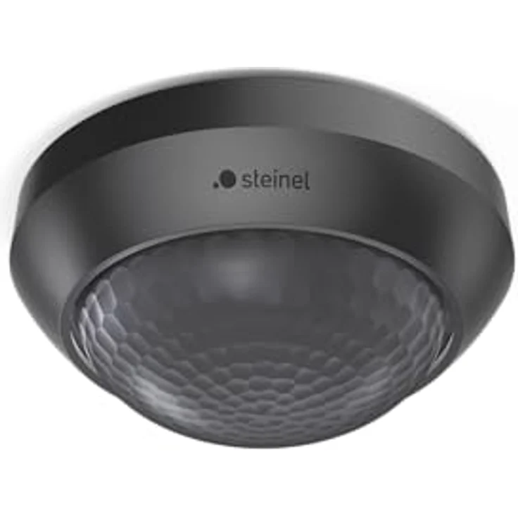 Steinel Bewegungsmelder is 2360-3 ECO Schwarz, 360° Präsenzmelder für max. 500 W LED, Außen und Innen geeignet – Bild 1