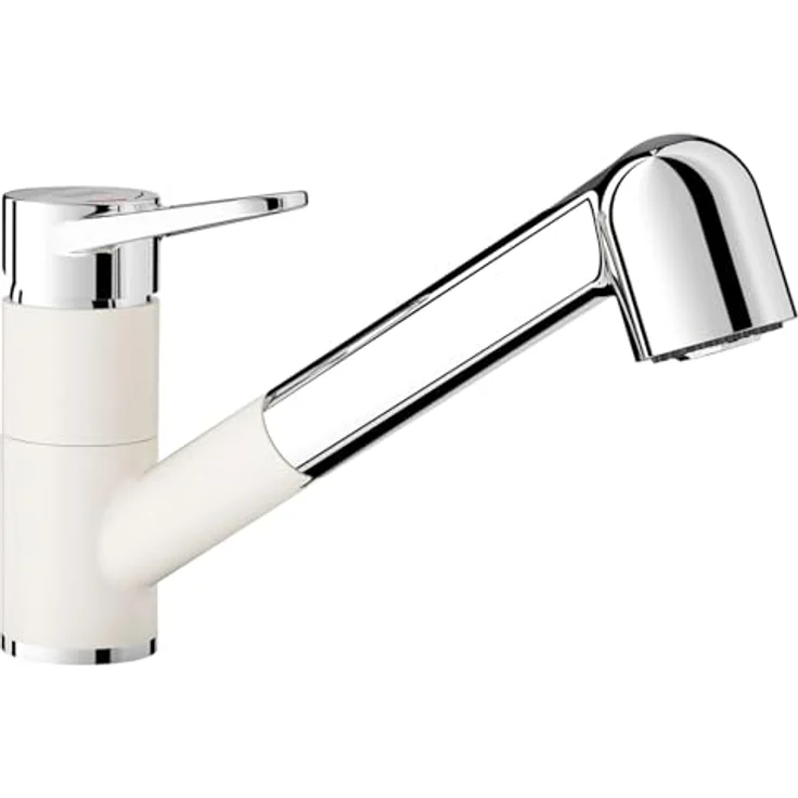 Blanco BLANCOWEGA-S II, Küchenarmatur mit herausziehbarer Zweistrahlbrause, 180° schwenkbarer Auslauf – Bild 1