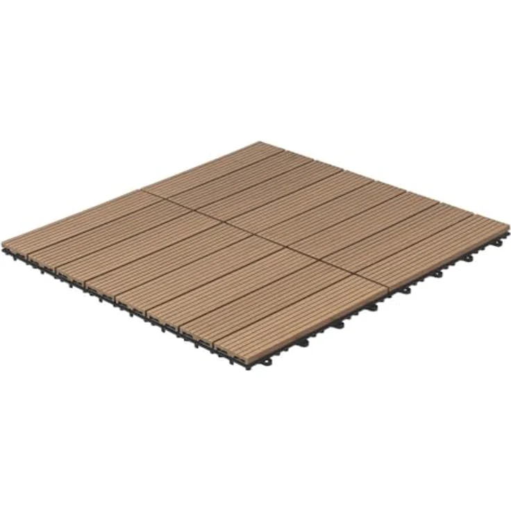 HOME DELUXE WPC Holzfliesen - Alle Varianten Teak, 6 qm – Bild 7