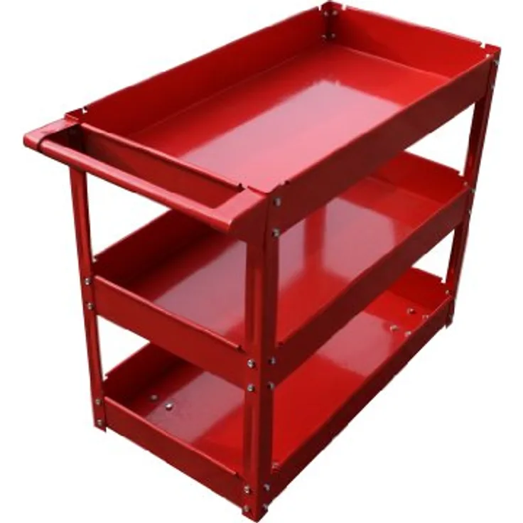 TC135 Werkstattwagen, Rollwagen 3 Etagen, 100kg - Rot - Varan Motors
