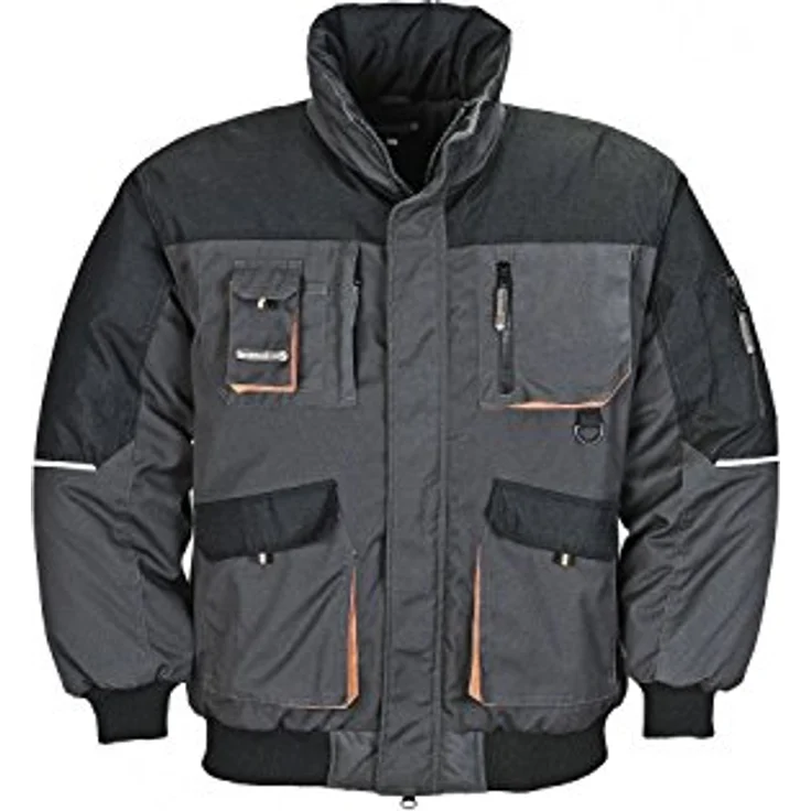 Pilotenjacke Gr.XXL dunkelgrau/schwarz/orange TERRATREND – Bild 2