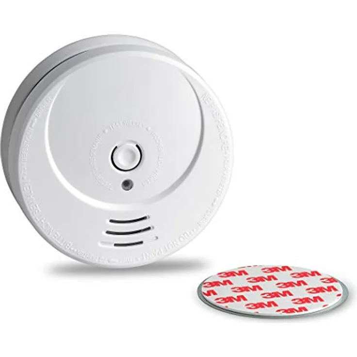 SEBSON 10 Jahres Rauchwarnmelder inkl. Magnethalterung, DIN EN 14604 Zertifiziert, fotoelektrischer Rauchmelder GS506G, Lithium Langzeit Batterie
