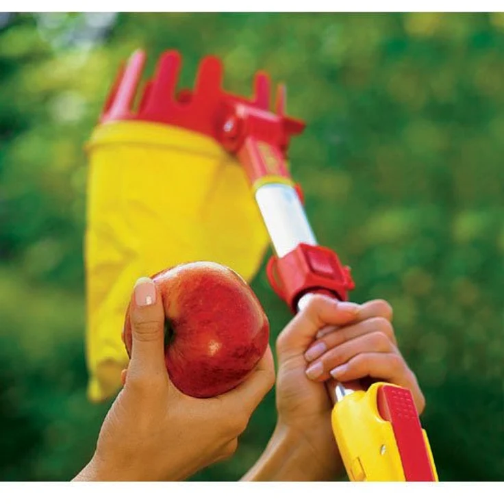 WOLF-Garten Obstpflücker multi-star® 71ACA008650 RG-M, Erntewerkzeug mit abgerundeter Fangkrone und 180° abwinkelbarem Aufsatz, Made in Germany – Bild 6