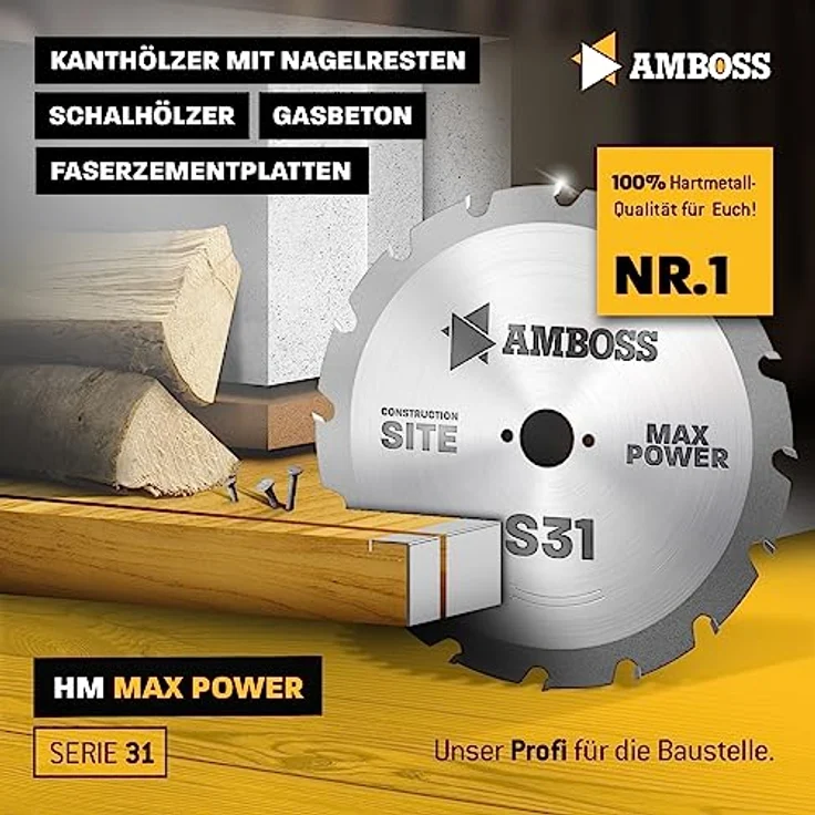Amboss HM Kreissägeblatt - 400 x 4.0 x 30 Z=28 FWF – Bild 6