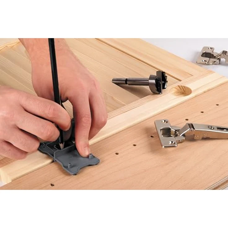 Wolfcraft Forstnerbohrer 35 mm, Zylinderschaft mit Markierhilfe, spezielle Schneidengeometrie und reduzierte Hitzeentwicklung, Gesamtlänge 90 mm – Bild 3