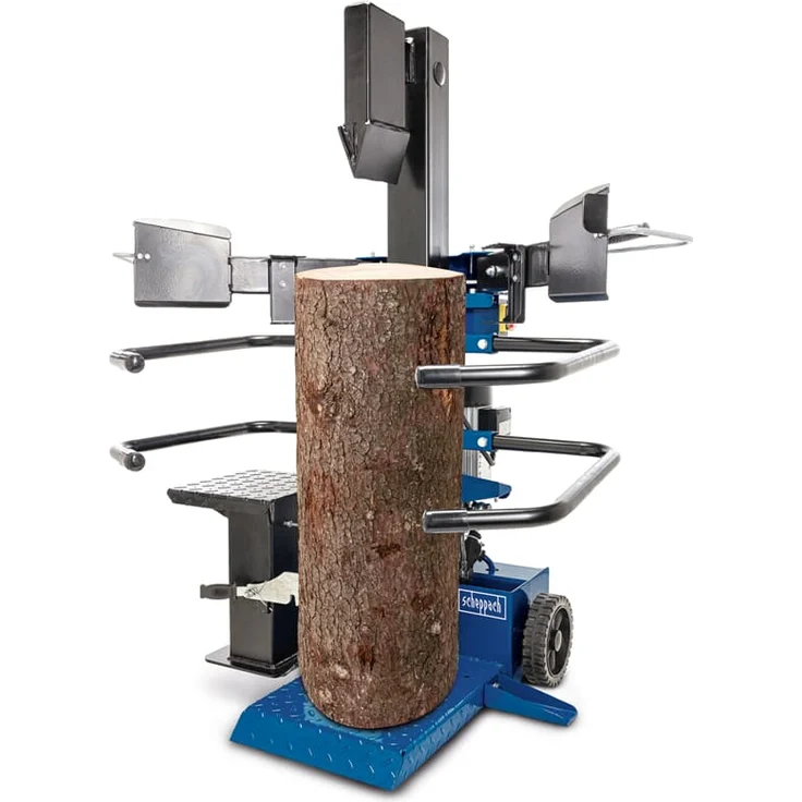 Scheppach Compact 8T Holzspalter stehend | 7,95 Tonnen Spaltkraft 230V 3150W | Meterholz bis 1070mm / max. Ø 350mm | schwenkbarer Tisch für Kurzholz | Hartholz & Weichholz - inkl. Fahrvorrichtung – Bild 1