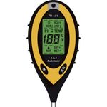 X4-Life Feuchtigkeitsmesser X4-LIFE 700403 Bodenmessgerät Schwarz, Gelb - Bodenmessgerät für pH-Wert, Feuchtigkeit, Temperatur und Lichtintensität