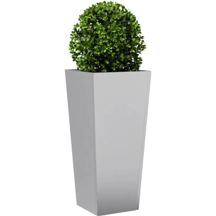 vidaXL Pflanzkübel 2 STK. 35x35x75 cm Verzinkter Stahl, stabil und langlebig, viel Platz, unkraut- und schädlingssicher – Bild 4