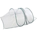 INDA-Exclusiv XL Pop Up Gewächshaus PVC 250x110x70cm, Transparent/Green, automatisches Öffnen, wetterfest