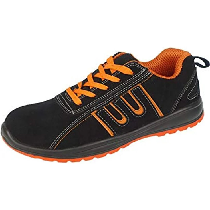 URGENT Arbeitsschuhe Schutzschuhe 216 S1 Halbschuhe mit Stahlkappe, Wildleder, Gr. 45, antistatisch, energieabsorbierend – Bild 6