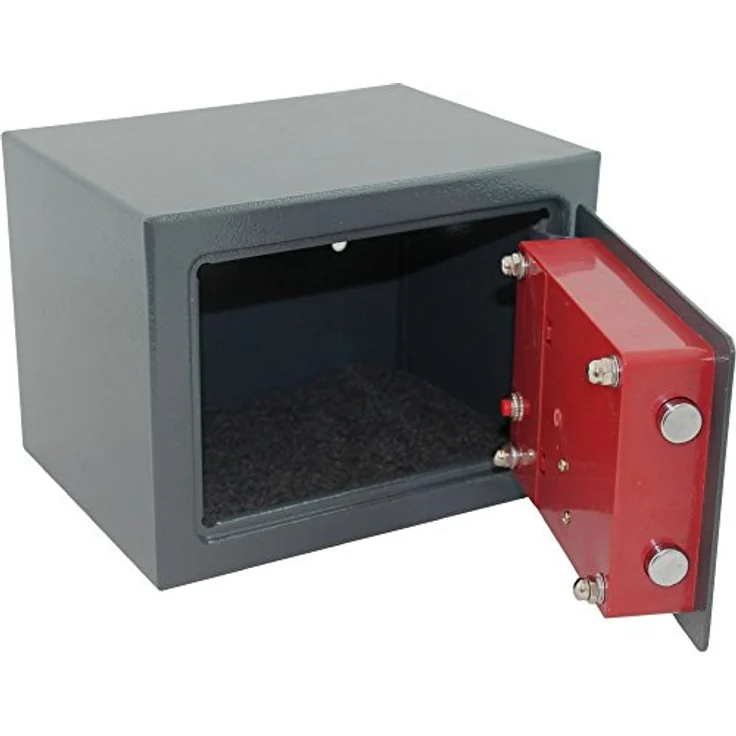 MS-Point Elektronischer Minisafe Wandtresor, 230mm, grau, ideal für Wertsachen wie Schmuck und Dokumente – Bild 3