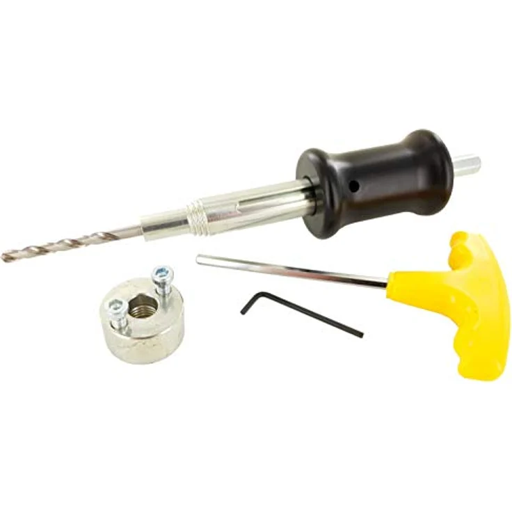 FAMAG Lochsäge 4-tlg., Pumpshank mit Adapter und HSS-Zentrierbohrer – Bild 2