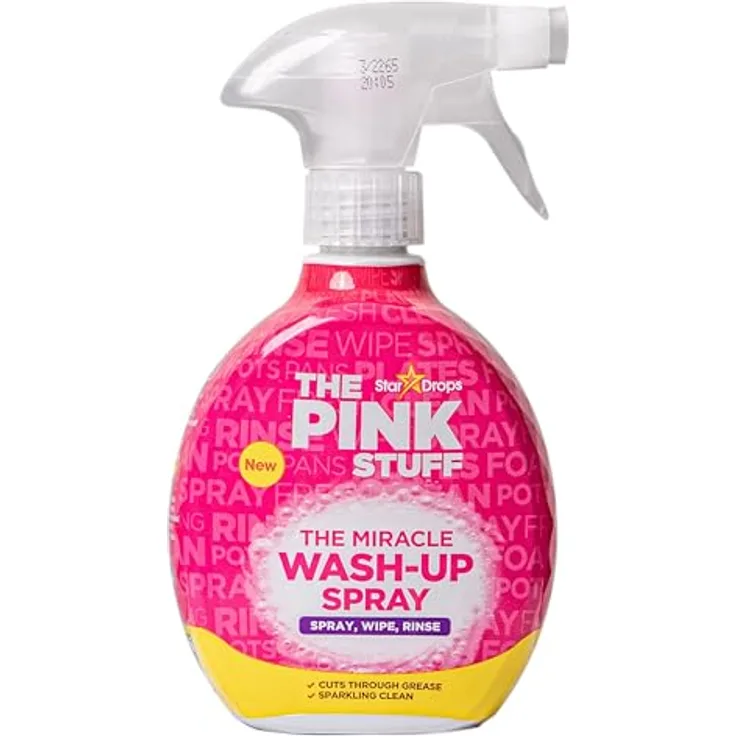 Spectrum The Pink Stuff Allzweckreiniger, 2 x 750 ml, vegan, streifenfreies Ergebnis, stark gegen Fett und Schmutz