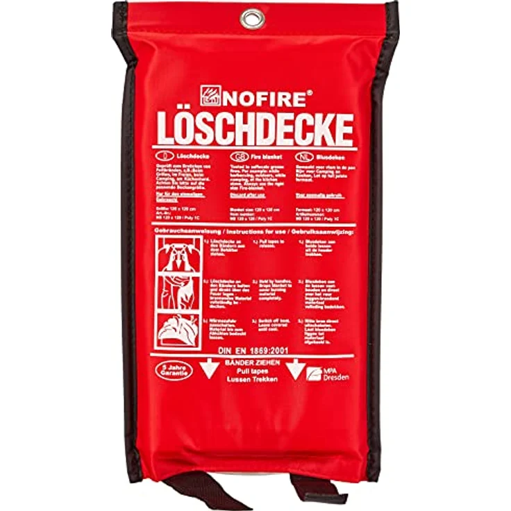Löschdecke NoFire 120x120 cm – Bild 3