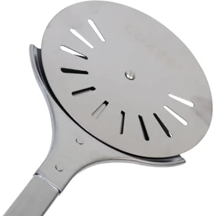 Cozze® drehbarer Pizzaspachtel Ø18x76 cm aus Edelstahl – Bild 3