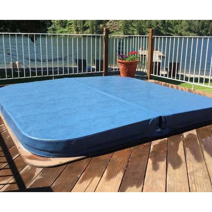 Xlmoebel Pool-Abdeckplane Whirlpool-Abdeckung, wetterfest, blau, 200 x 200 x 18 cm, Made in Europa