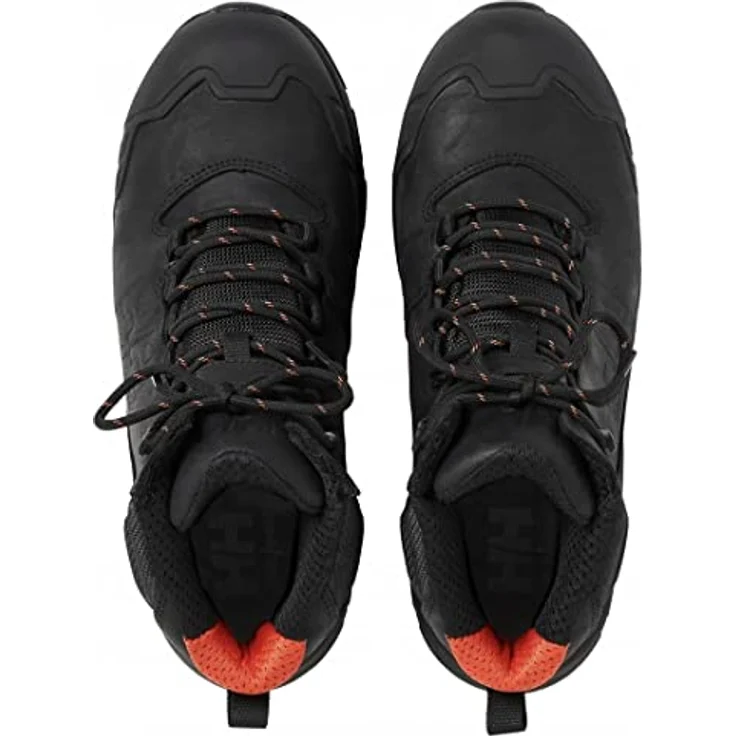 Helly Hansen Oxford Mid S3, Sicherheitsschuhe mit metallfreier Zehenschutzkappe und wasserabweisendem Nubukleder, schwarz – Bild 4