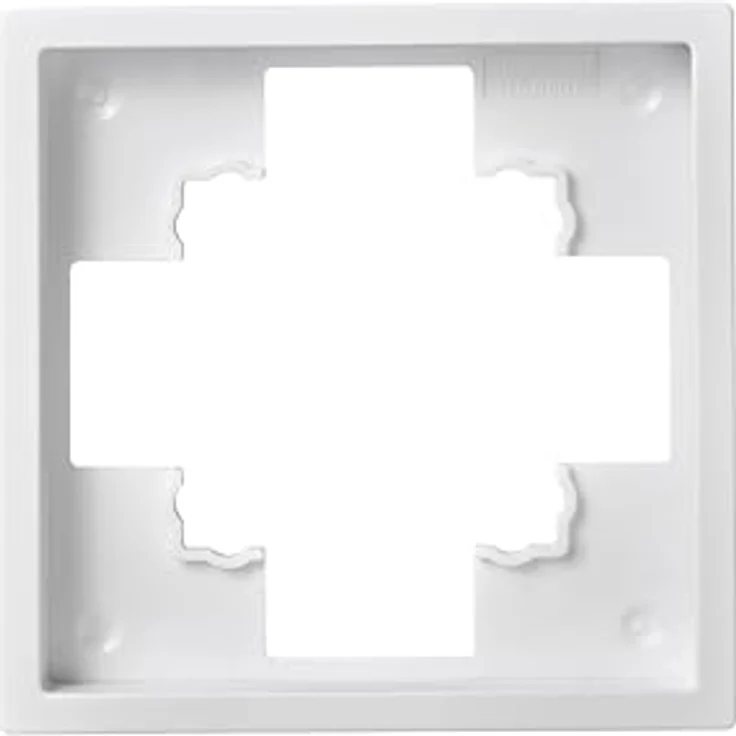 McPower 1-fach Rahmen Shallow, Abdeckrahmen für Steckdosen und Schalter, modernes Design in Weiß Matt, einfache Montage, robust und pflegeleicht – Bild 1
