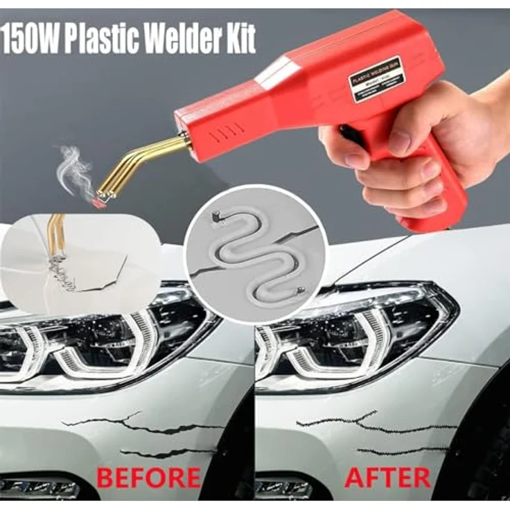 Mytovosn 150W Kunststoff Schweißen Maschine, Auto Stoßstangen Reparatur Set mit 800 Stück Zubehör, schnelles Aufheizen, einfach zu bedienen – Bild 5
