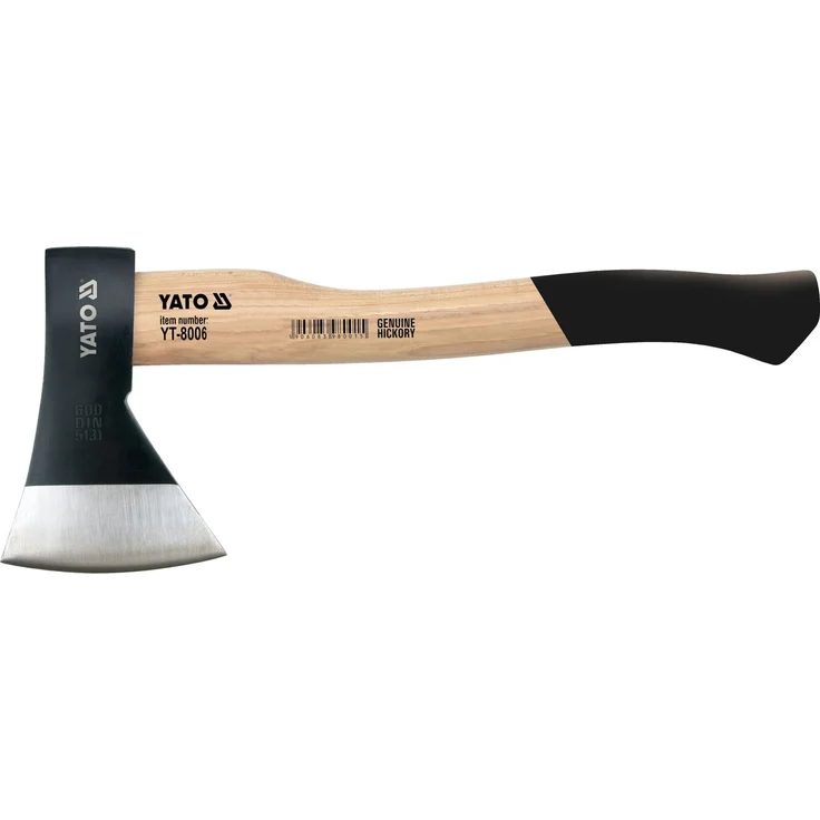 TRIZERATOP Handbeil Axt 1,6 kg, Hickorystiel mit Kohlenstoffstahlklinge, 81 cm Länge