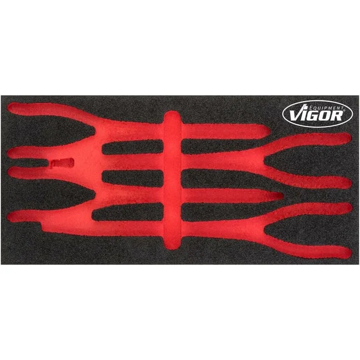 Vigor Weichschaumeinlage V4995-L, 2K Werkzeugaufbewahrung, leer, Maße 393 mm x 188 mm x 35 mm