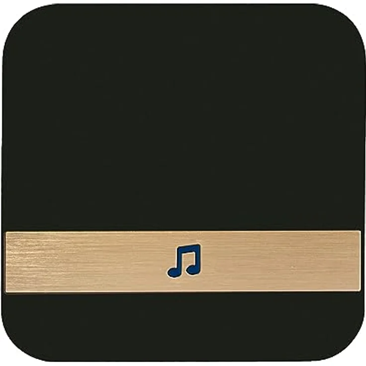 Retoo Funkklingel, Wasserdichte kabellose Türklingel mit 52 Melodien, Tragbares Set mit Empfänger und 1 Sender, Schwarz – Bild 4