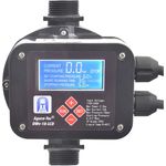 Agora-Tec® Pumpensteuerung Druckschalter Durchflusswächter DWv-18-LCD verkabelt, mit Trockenlaufschutz, Überdrucküberwachung, Leckageanzeige, für Hauswasserwerke