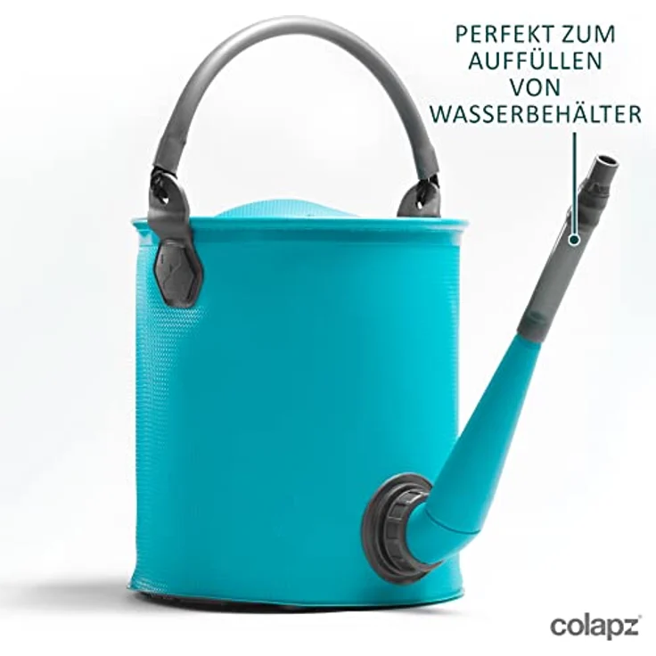 Colapz Faltbare Gießkanne 7L & Falteimer 9L, Platzsparendes Design für Camping & Garten, Lebensmittelechtes Material, UV-geschützt – Bild 5