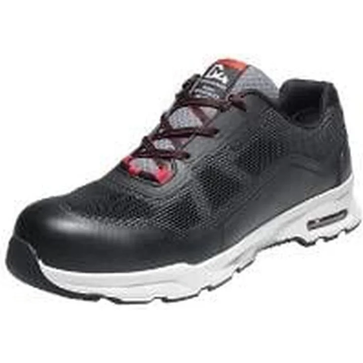 Emma Safety Footwear Paris D, Sicherheitsschuhe S1P ESD, Schwarz/Grau, Grösse 40 mit rutschfester SRC-Sohle und Airbag-Dämpfung