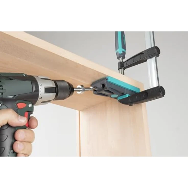 wolfcraft Undercover Jig-Set TX, Komplettset für präzise Taschenbohrungen und versteckte Holzverbindungen – Bild 8