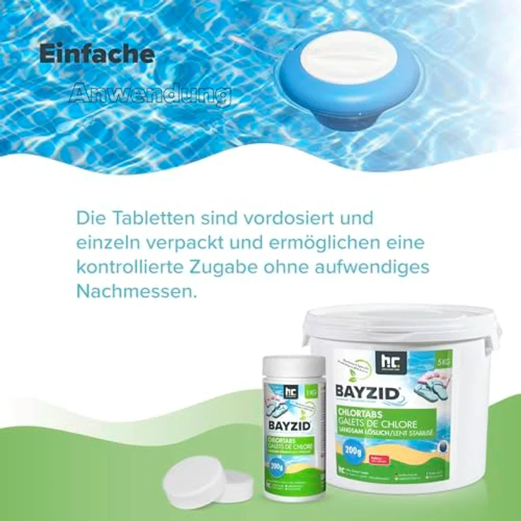1 x 5 kg BAYZID Chlortabs 200g langsam löslich – Bild 7