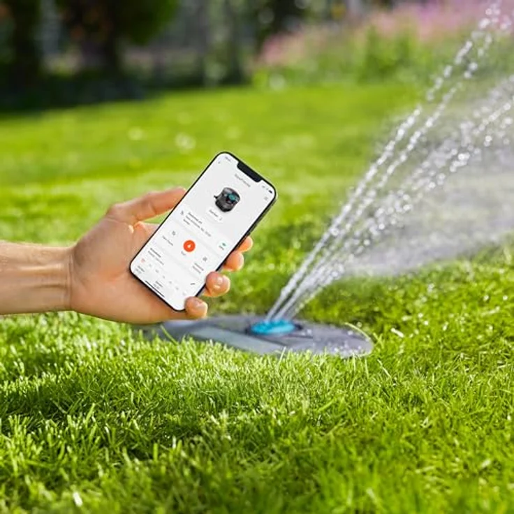 GARDENA AquaPrecise Bewässerungssteuerung, solarbetriebene All-in-One Lösung für Rasenflächen bis 320 m² mit Bluetooth App, unterirdisch installierbar – Bild 10