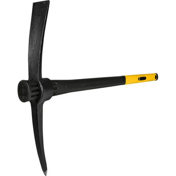 Ideal Kleinhacke Kreuzhacke 1,5 kg, geschmiedeter Stahlkopf mit Fiberglasstiel und gummiertem Handgriff
