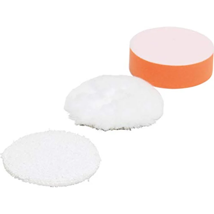 BGS TECHNIC Polierhauben ø 80 mm, 3-tlg. Set für Art. 9259, leicht und vielseitig – Bild 1