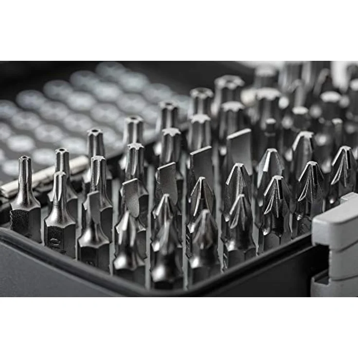 Högert Schraubendreher-Bitsatz – Schraubendreher-Bits Werkzeug Bits Schraubendreher Schraubenzieher Set Bitsatz – Silber, 1/4”, HT1R461, 50-tlg – Bild 2