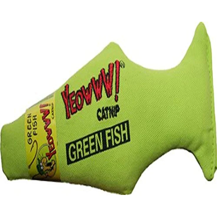 Rosewood 63119 Yeowww! Katzenspielzeug grüner Fisch – Bild 1