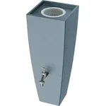 Arves Regenspeicher Modena, 100 l Regenwassertank aus grauem UV-beständigem Material mit integriertem Filterkorb