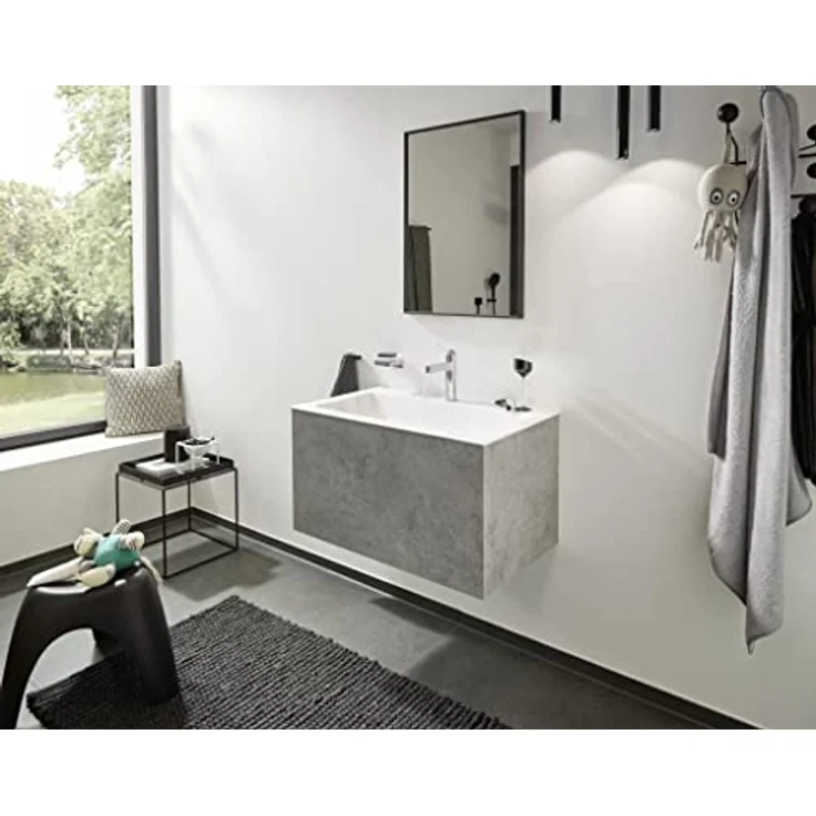 hansgrohe Finoris 110 Waschtischarmatur, mit Keramikmischsystem und EcoSmart, chrom – Bild 2