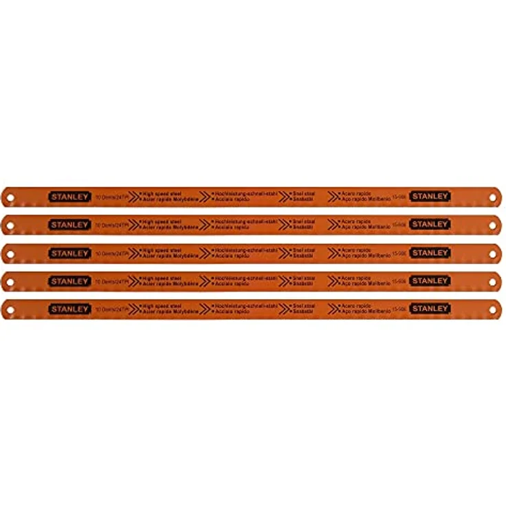 Stanley Metallsägeblatt HSS Molybdän Rubis (für alle Materialien, 24 Zähne-Inch, 2 Stück) 0-15-906 – Bild 6