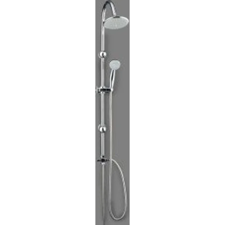 Schütte Brausegarnitur JAMAICA FRESH, Höhe 102 cm, 4 Strahlart(en), inkl. Wasserspardichtung, Antikalk, höhenverstellb.,Wasserstopp-Funkt., Edelstahl, Silber – Bild 2